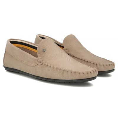 4. Herren-Ledermokassins in Beige, Filippo MP923