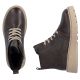 5. Braune Keilstiefeletten aus Leder für Damen, Modell Rieker 70405-25