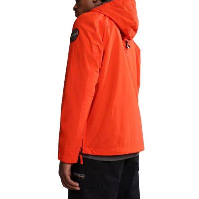 2. Napapijri RAINFOREST M SUM 3 Herren Regenjacke mit verstellbarer Kapuze, wasserdicht, rot (NP0A4G7DR05)