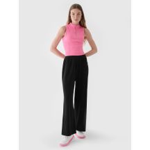 4F 4FRAW24TTROF1352-20S Velours-Jogginghose mit weitem Bein für Damen