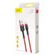 9. Baseus Cafule USB-A / Lightning 2A QC 3.0 Kabel 3 m - rot