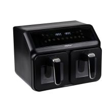 Heißluftfritteuse ALPINA 2 × 4 l, 2200 W, schwarz