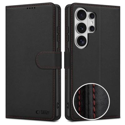 Tech-Protect Brieftaschenhülle für Samsung Galaxy S26 Ultra – Schwarz und Rot