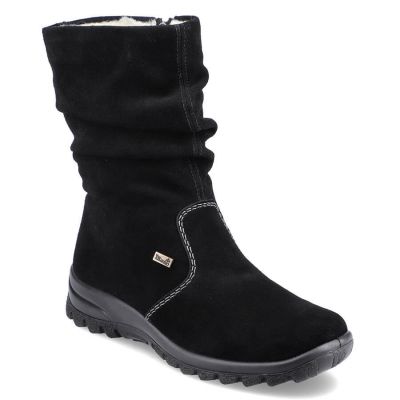 9. RIEKER W RKR130 isolierte Lederstiefeletten