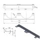 2. Wandhalter für 2 Gasflaschen, max. Durchmesser 250 mm PRO-LINE-Zylinder
