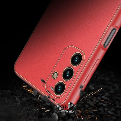11. Dux Ducis Yolo elegante Hülle aus ökologischem Leder für Samsung Galaxy A13 5G rot