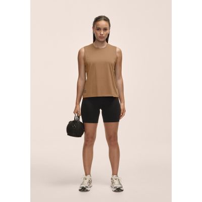 4. CASALL Damen-Trainings-Tanktop mit Grafikprint, Braun