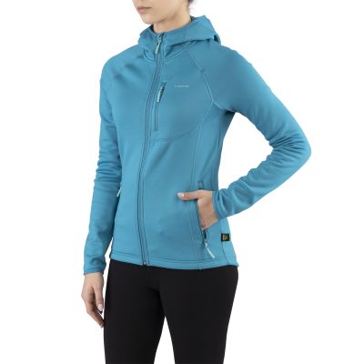 2. Damen-Sporthoodie Viking Jukon Hoodie Lady, schnelltrocknend, türkis (730/23/0900/70)