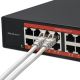 3. Qoltec Netzwerk-Switch Gigabit Ethernet | 16x RJ45 | 2x SFP | 1000 Mbit/s
