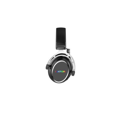 7. HATOR Hypergang 3 Kabelloses Headset mit kabellosem Kopfbügel, Gaming-Anschluss, USB Typ-C / USB Typ-A, Bluetooth, Schwarz