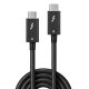 3. Lindy 31120 Thunderbolt-Kabel 1 m 40 Gbit/s Schwarz