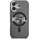 3. Karl Lagerfeld IML Glitter Karl & Choupette Sketch Logo MagSafe Hülle für iPhone 16 - Schwarz