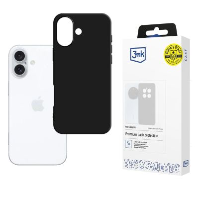 3mk Matt Case Pro für iPhone 16 - Mattschwarz