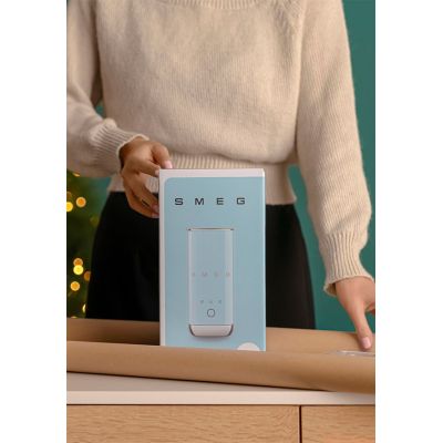 Smeg MFF02PBEU Milchaufschäumer/Milchwärmer, automatischer Milchaufschäumer/Milchwärmer, blau