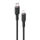 Acefast Kabel MFI USB Typ C - Lightning 1,2m, 30W, 3A schwarz (C2-01 schwarz)
