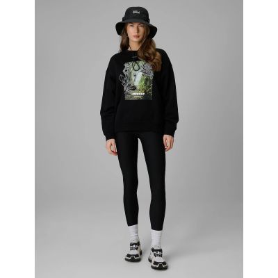 6. Locker geschnittenes Damen-Sweatshirt ohne Kapuze 4F 4FRSS26TSWSF2837-20S