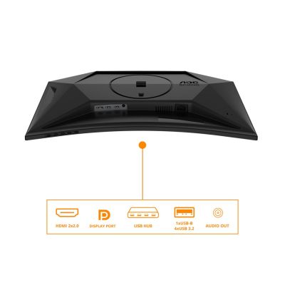 19. AOC 27" G4 C27G4ZXU Computermonitor, 68,6 cm, 1920 x 1080 Pixel, Full HD, LED, Schwarz