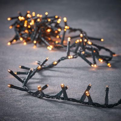 Weihnachtsbaumbeleuchtung, 550 LEDs, Lichterkette mit Zeitschaltuhr, warmweiß, LUCA