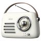 SAVIO Tragbares Radio Weiß RS-02