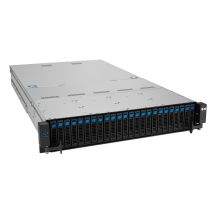 Asus Rack-Plattform (2U) RS520A-E12-RS24U AMD Epyc 9004 (24x NVMe, 2x M.2, 2x 10Gbe, IPMI, 1+1 1600W)