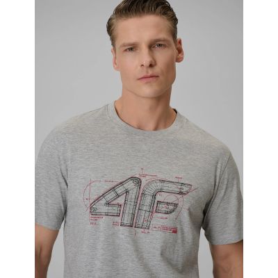 3. Herren-T-Shirt mit Print und Regular Fit 4F 4FRSS26TTSHM3989-10S