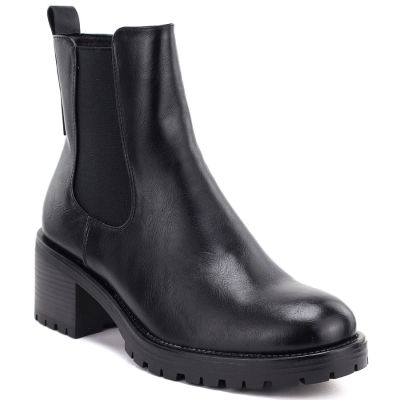 6. Damen-Ankle-Boots, gefüttert, schwarz, Potocki SZ12742