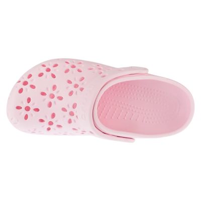 3. Crocs Classic Floral Cut Out Clog Kids 210943-6ZW Rosa 28/29