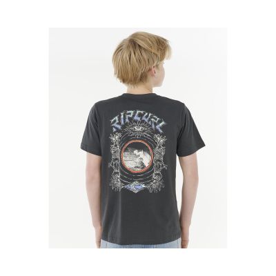 5. RIP CURL TROPIC DAZE ART TEE -JUNGE schwarz