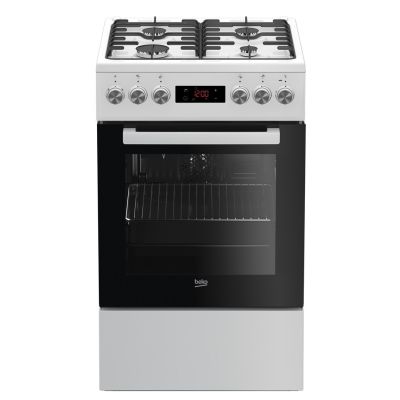 BEKO FSE52320DWD Gas-Elektro-Herd | Konvektion | Dampfreinigung | Weiß