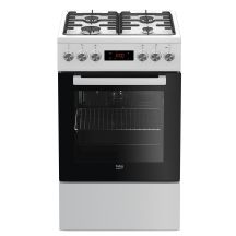 BEKO FSE52320DWD Gas-Elektro-Herd | Konvektion | Dampfreinigung | Weiß