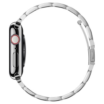 8. Spigen Modern Fit Band für Apple Watch 4/5/6/7/8/SE (38/40/41 mm) – Silber