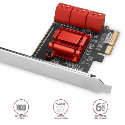 2. AXAGON PCES-SA6 PCIe 6x Controller intern