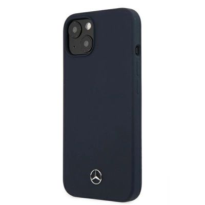 Mercedes Silicone Line Case für iPhone 13 mini - Marineblau