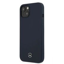 Mercedes Silicone Line Case für iPhone 13 mini - Marineblau