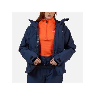6. ROSSIGNOL W ROCHRUN ISOLIERTE JKT Damen-Skijacke marineblau