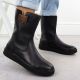 6. Schwarze Damen-Lederboots mit Plateau Rieker Y4355-00