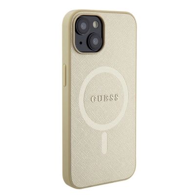 4. Guess GUHMP15MPSAHMCB iPhone 15 Plus 6,7" Gold/Gold Hardcase Saffiano MagSafe