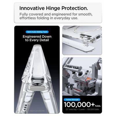 8. Spigen Ultra Hybrid Pro MagSafe Hülle für iPhone Duo – Transparent und Weiß