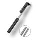 17. Selfie-Stick WH1YXS Teleskopstativ 1 m mit runder Lampe und Telefonhalter – Schwarz