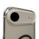 10. Puro Lite Mag TPU+PC Hülle kompatibel mit MagSafe für iPhone 17 Air - Transparent mit braunem Ring