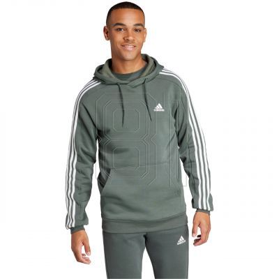 2. adidas Essentials Fleece 3-Streifen Hoodie M IX2366
