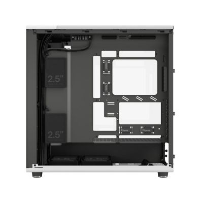 15. Fractal Design North XL RC Chalk TG Transparentes Gehäuse, Midi-Tower, ATX, gehärtetes Glas – Weiß
