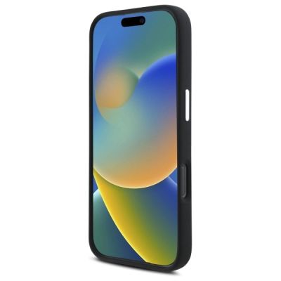 5. AMG Silikon-Grafikhülle mit MagSafe-Funktion für iPhone 16 Pro Max – Schwarz