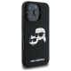 4. Karl Lagerfeld Silikonhülle Heads Print MagSafe für iPhone 16 Pro - Schwarz