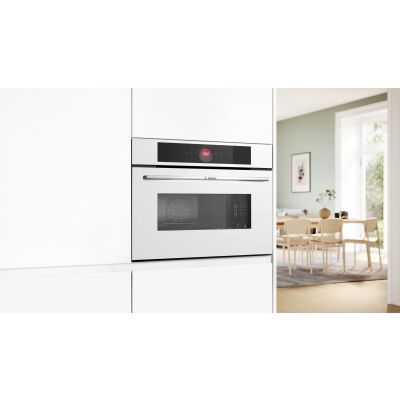 5. BOSCH CMG7241W1 Kompakt-Einbaubackofen mit Mikrowelle, 60 x 45 cm, weiß