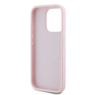 7. Karl Lagerfeld Diagonal Quilted Script Hülle für iPhone 15 Pro Max – Rosa