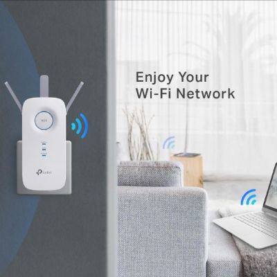 5. TP-Link RE450 Netzwerk-Extender/Netzwerk-Transmitter Weiß 10, 100, 1000 Mbit/s