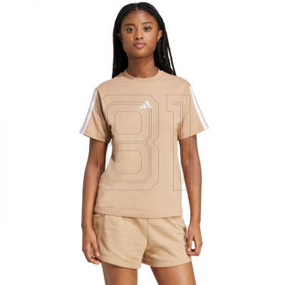 adidas Essentials 3-Streifen Baumwoll-T-Shirt W JV7359