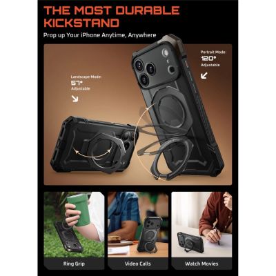 4. Supcase UB Grip Mag MagSafe Case für iPhone 17 Pro - Schwarz