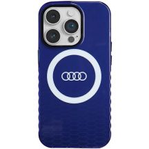 Audi IML Big Logo MagSafe Hülle für iPhone 14 Pro – blau